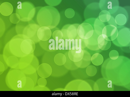 Bokeh verschwommen Lichteffekt Hintergrund von hellgrün bis dunkelgrün. Narture oder Umwelt-Konzept. Stockfoto