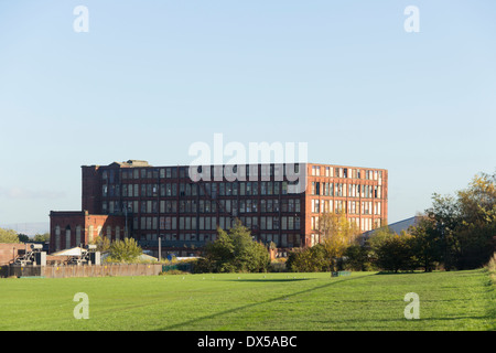 Bolton Textile Baumwolle Mühlengebäude, gelegen zwischen Cawdor und Emlyn Straße in Farnworth, Bolton, Lancashire. Stockfoto