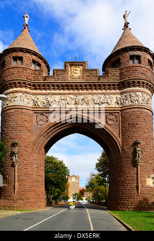 Soldaten und Matrosen Memorial Arch in Hartford Connecticut CT Stockfoto