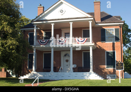 Grouseland, Haus von William Henry Harrison, Ort der Begegnung mit Tecumseh, Vincennes, Indiana. Digitale Fotografie Stockfoto