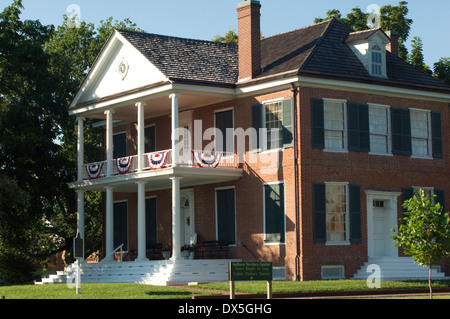 Grouseland, Haus von William Henry Harrison, Ort der Begegnung mit Tecumseh, Vincennes, Indiana. Digitale Fotografie Stockfoto