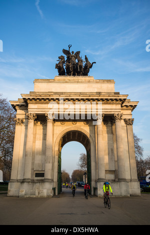 Wellington Arch, Hyde Park Corner, London, UK Stockfoto