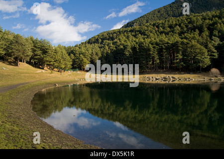 Engolasters See in den Pyrenäen, Andorra. Stockfoto