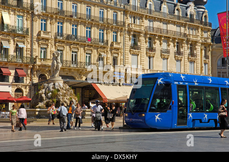 Platzieren Sie De La Comedie, Montpellier Stockfoto