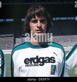 Fußball, Bundesliga, 1976/1977, Borussia Mönchengladbach, Team-Präsentation, Porträt Horst Wohlers Stockfoto