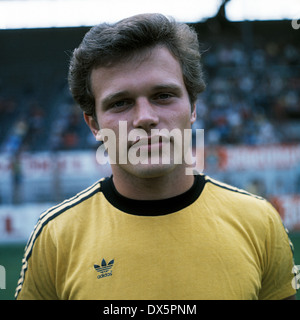 Fußball, Bundesliga, 1976/1977, Borussia Dortmund, Team-Präsentation, Porträt Peter Frassmann Stockfoto