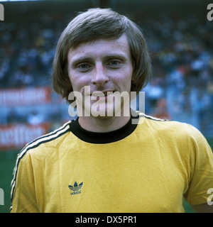 Fußball, Bundesliga, 1976/1977, Borussia Dortmund, Team-Präsentation, Porträt Klaus Ackermann Stockfoto