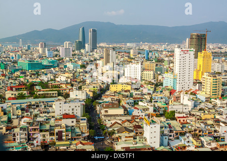 Sonnenuntergang in der Stadt Da Nang, Vietnam Stockfoto