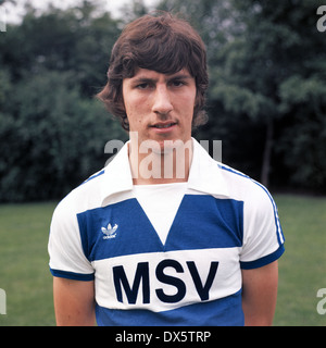 Fußball, Bundesliga, 1977/1978, MSV Duisburg, Team-Präsentation, Porträt Michael Brocker Stockfoto