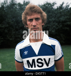 Fußball, Bundesliga, 1977/1978, MSV Duisburg, Team-Präsentation, Porträt Dietmar Jakobs Stockfoto