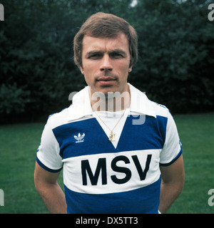 Fußball, Bundesliga, 1977/1978, MSV Duisburg, Team-Präsentation, Porträt Bernard Dietz Stockfoto