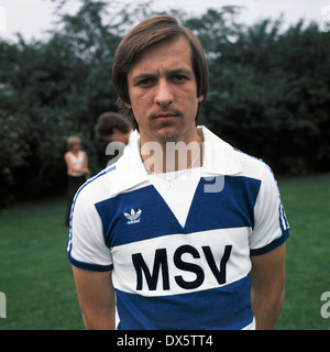 Fußball, Bundesliga, 1977/1978, MSV Duisburg, Team-Präsentation, Porträt Peter Fenten Stockfoto
