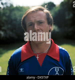 Fußball, 2. Bundesliga Nord 1977/1978, FC Bayer 05 Uerdingen, Team-Präsentation, Porträt Horst Riege Stockfoto