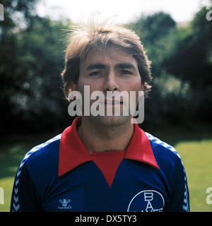 Fußball, 2. Bundesliga Nord 1977/1978, FC Bayer 05 Uerdingen, Team-Präsentation, Porträt Edmund Stieber Stockfoto