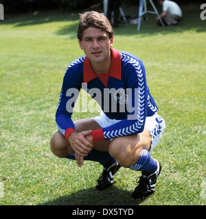 Fußball, 2. Bundesliga Nord 1977/1978, FC Bayer 05 Uerdingen, Team-Präsentation, Porträt Paul Hahn Stockfoto