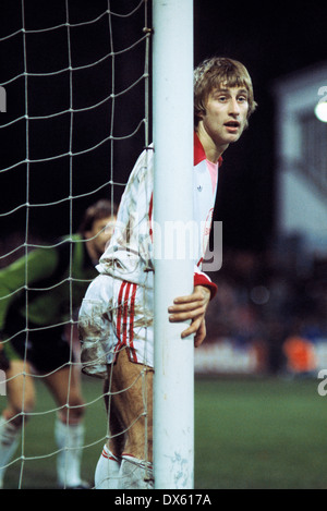 Fußball, 2. Bundesliga Nord, 1978/1979, Grotenburg Stadion, Bayer 05 Uerdingen gegen Bayer 04 Leverkusen 0:0, Szene des Spiels, Peter Klimke (Leverkusen) Stockfoto