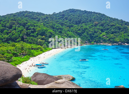 Draufsicht der Similan Insel. Thailand Stockfoto