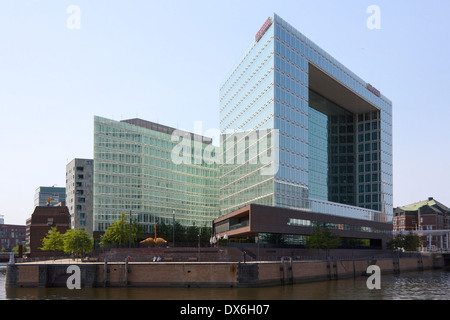 Sitz der einflussreichen Zeitschrift und Verlag Haus Der Spiegel in Hamburg, Deutschland im Juli 2013. Stockfoto