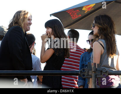 Val Kilmer, Savannah Welch und Rooney Mara am Set von "Untitled Terrence Malick Project" an der Spaß Spaß Spaß Fest Austin, Texas - 02.11.12 Featuring: Val Kilmer, Savannah Welch und Rooney Mara wo: USA bei: 2. November 2012 Stockfoto