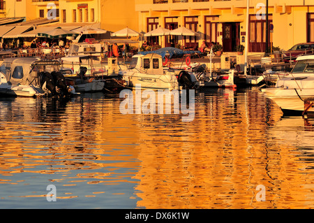 Blick auf den venezianischen Hafen in Chania, Kreta, Griechenland Stockfoto