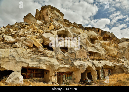 Höhle Wohnungen, 'Alte Urgup', Urgup, Kappadokien, Türkei Stockfoto