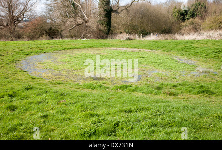 Tau Teich traditionelle Methode zur Wassergewinnung und -Speicherung, Ramsholt, Suffolk, England Stockfoto