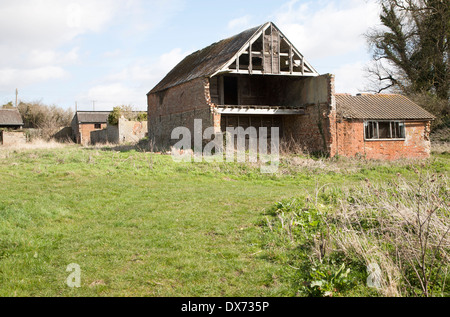 Alte ausgediente Scheune in Ramsholt, Suffolk, England Stockfoto