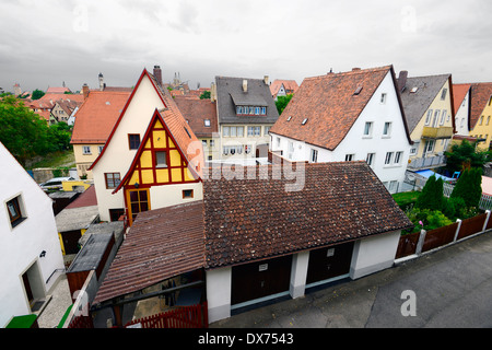 Rothenburg Deutschlandbild von Stadt Wände DE Franken Bayern Stockfoto