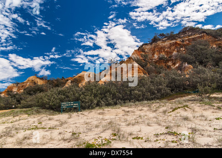 DIE PINNACLES, FRASER ISLAND, QUEENSLAND, AUSTRALIEN Stockfoto