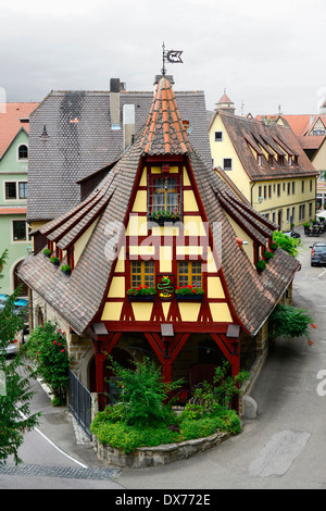 Rothenburg Deutschlandbild von Stadt Wände DE Franken Bayern Stockfoto