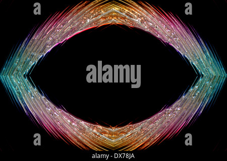 Wunderbare abstrakte illustrierte Glasobjekt Stockfoto