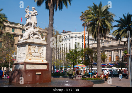 Plaza de Armas, Santiago, Chile Stockfoto