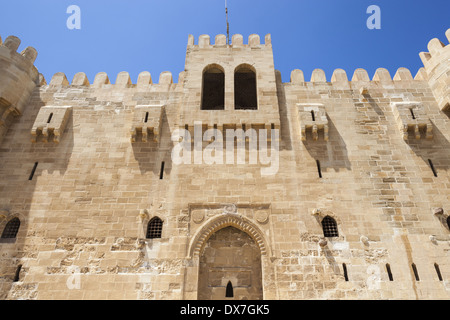 Zitadelle von Qaitbay, auch bekannt als Fort Qaitbay, Alexandria, Ägypten Stockfoto