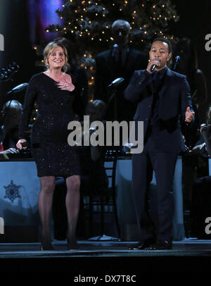 Jennifer Nettles und John Legend 2012 CMA Land Weihnachten bei Bridgestone Arena Nashville, Tennessee - 03.11.12 mit: Jen Stockfoto