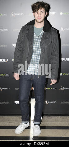 Aiden Grimshaw bei der Launch-Party für "Call of Duty: Black Ops II" im Bloomsbury Ballroom. London, England - 12.11.12 Featurin Stockfoto