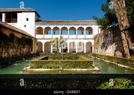 Garten der Sultana, Generalife Gärten, Palast von Alhambra, Granada