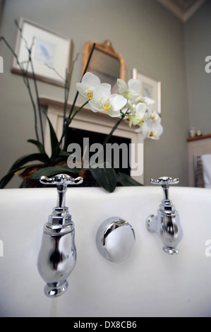 Ein Luxus-Badezimmer in einem Stadthaus UK Stockfoto