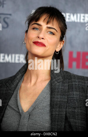 Amanda Peet Teilnahme an der "Game Of Thrones" Staffel 4 premiere Avery Fisher Hall, Lincoln Center am 18. März 2014 in New York City Stockfoto