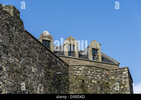 Dunstaffnage Castle ist eine teilweise zerstörten Burg in Argyll und Bute, westlichen Schottland. Es liegt 3 Meilen N.N.E. von Oban, befindet sich Stockfoto