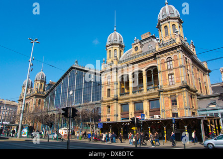 Bahnhof Nyugati Palyaudvar, Nyugati ter quadratisch, Budapest, Ungarn, Mitteleuropa Stockfoto