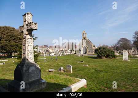 Anglikanischen Kapelle, Highland Road Cemetery in Southsea. Stockfoto