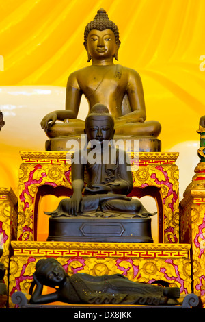 Statue in der Kuil Gaya Sakya Muni Tempel in Singapur Stockfoto