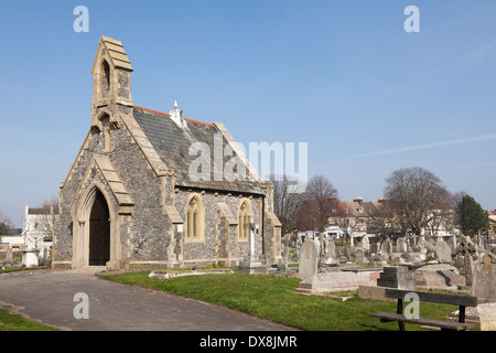 Anglikanischen Kapelle, Highland Road Cemetery in Southsea. Stockfoto