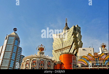 Bank von China Gran Lisboa Casino Hotel Lisboa Macau China Stockfoto