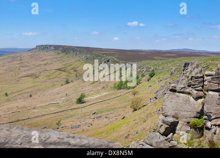 Stanage Edge in Derbyshire Peak District England Stockfoto