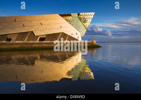 Die Tiefe, Rumpf des preisgekrönten Aquarium. Hull, East Yorkshire. Februar 2014. Stockfoto