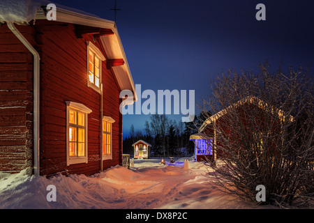 Wardshuset Guest House, Kangos, Lappland, Schweden Stockfoto