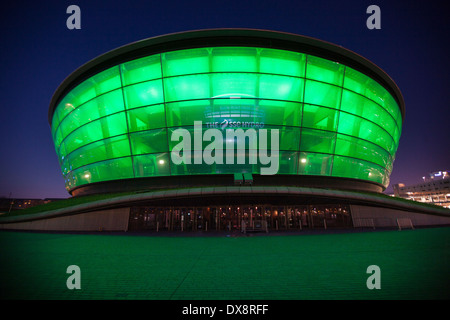 Glasgows SSE Hydro Arena an den Ufern des Flusses Clyde. Stockfoto