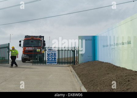 Ebbsfleet Valley Kent, Großbritannien. Teil der geplanten neuen Garden City. Castle Hill 2014 2010s UK HOMER SYKES Stockfoto