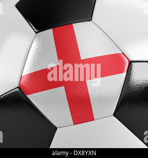 Fußball mit der englischen Flagge drauf Stockfoto